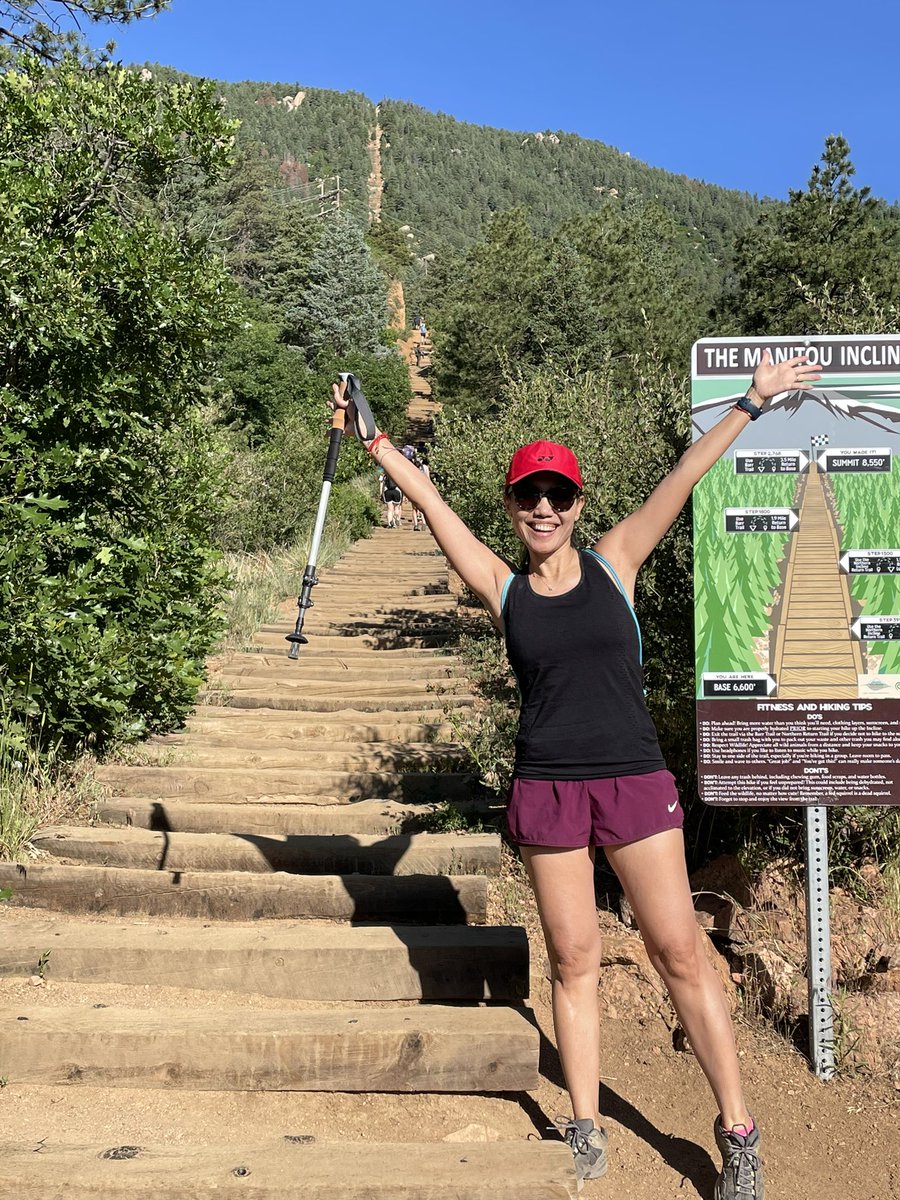 What a gorgeous day to take this on lol 😂 it’s a first 💪🙏🏼❤️Let’s GO! #manitouincline #bucketlist #GodisGood Here. We. Go!
