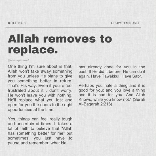 Al__Quraan's tweet image. Allah removes to replace