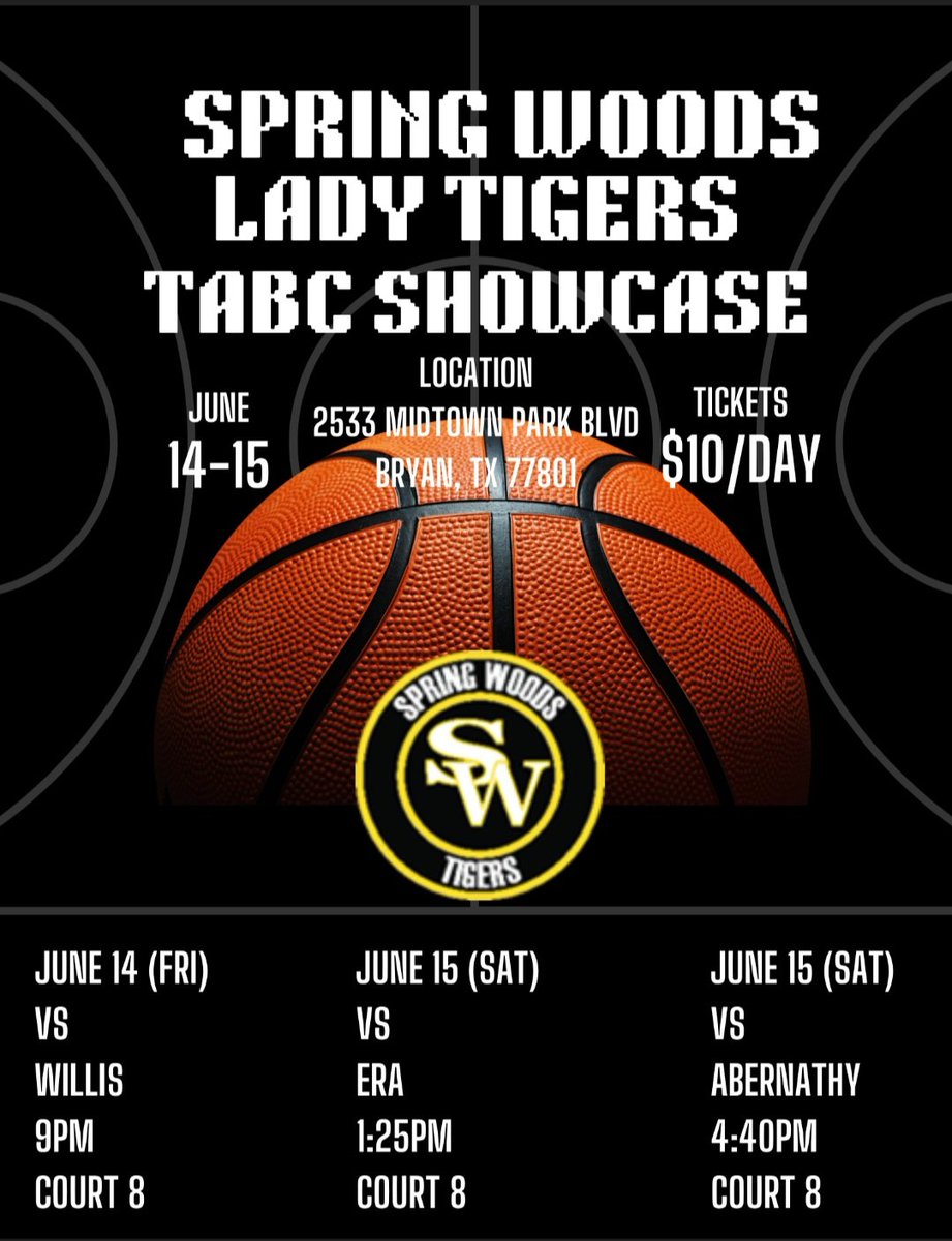Spring Woods Girls Hoops (@girls_woods) on Twitter photo TABC SHOWCASE SCHEDULE! PULL UP! LET'S GO! <a href="/Tabchoops/">ππΌπ½πΎππ</a> <a href="/SpringWoodsHigh/">Spring Woods High</a> <a href="/sbisdathletics/">Spring Branch ISD Athletics</a> #WE #ALLIN #NOTHINGTOLOSE ππ€ππͺπΎ TABC SHOWCASE SCHEDULE! PULL UP! LET'S GO! <a href="/Tabchoops/">ππΌπ½πΎππ</a> <a href="/SpringWoodsHigh/">Spring Woods High</a> <a href="/sbisdathletics/">Spring Branch ISD Athletics</a> #WE #ALLIN #NOTHINGTOLOSE ππ€ππͺπΎ