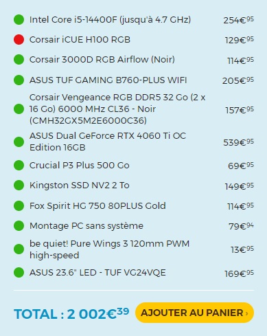 HardwareGamesF1's tweet image. @LDLC c&apos;est honteux ! Vos configs sont lamentables. (image 1 et 2)

VS ma config moins chère et meilleure en tout points : Qualité, fiabilité, durabilité, performances, silence, prix (image 3)

#pc #ldlc #configpc #gaming #computer #hardware