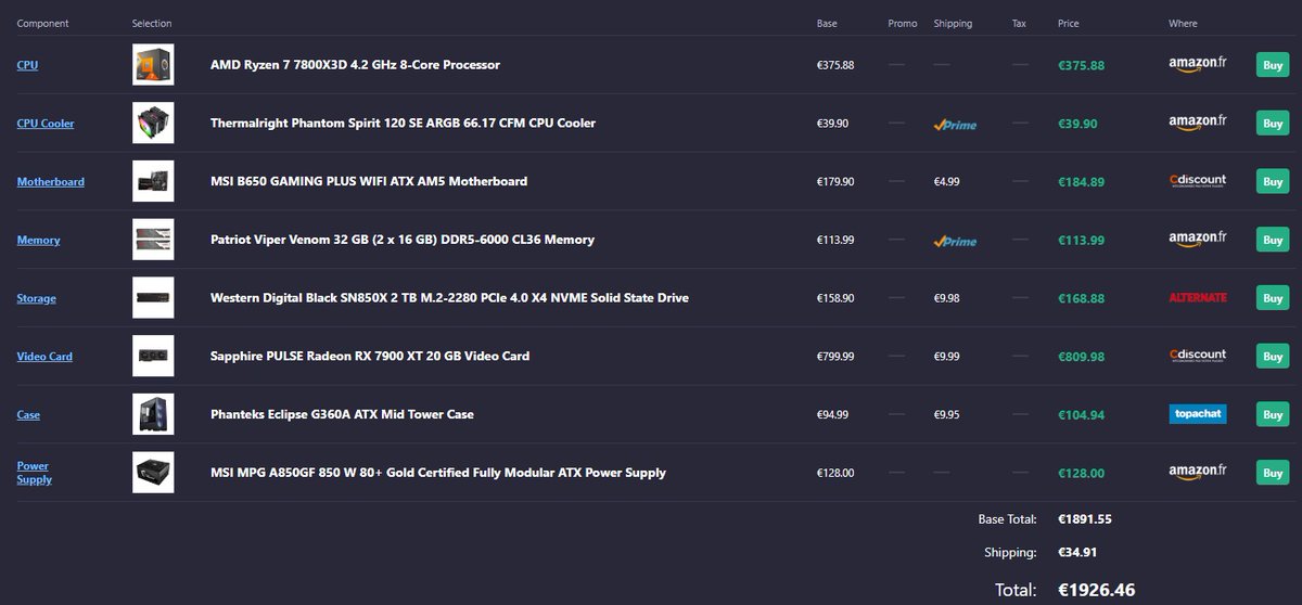 HardwareGamesF1's tweet image. @LDLC c&apos;est honteux ! Vos configs sont lamentables. (image 1 et 2)

VS ma config moins chère et meilleure en tout points : Qualité, fiabilité, durabilité, performances, silence, prix (image 3)

#pc #ldlc #configpc #gaming #computer #hardware