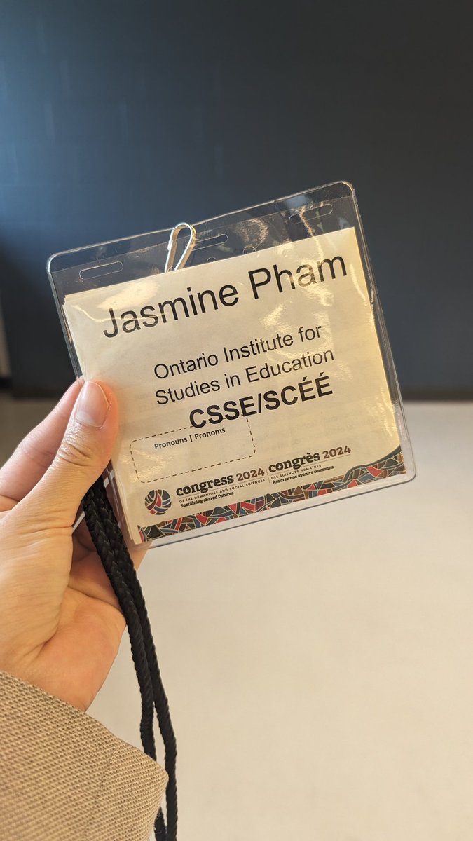 JYPham's tweet photo. Badge secured. Will be a discussant and presenting today at the Math, Physics, and Medicine Session, 4:30PM-5:45PM. Location: Jean-Brillant (JB) B-4345 (3200 Jean Brillant St), Université de Montréal #CSSE #Congress https://t.co/npXgiB8CFv