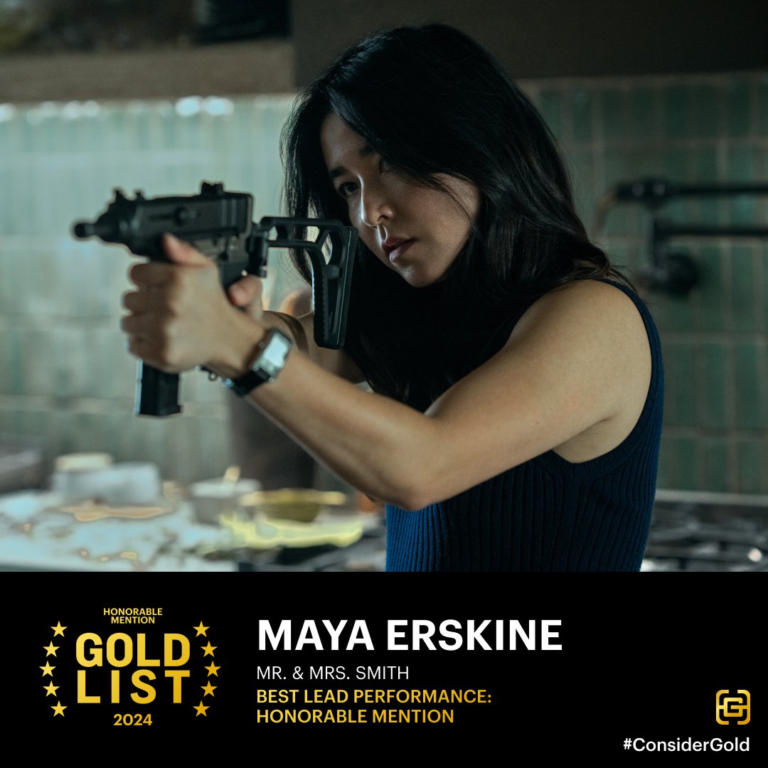 GOLD HOUSE (@goldhouseco) on Twitter photo OUTSTANDING LEAD PERFORMANCE HONORABLE MENTIONS:
Maya Erskine — <a href="/smithsonprime/">mr. & mrs. smith</a>
Join us in celebrating Gold creativity by sharing this post and visiting thegoldlist.org to learn more. OUTSTANDING LEAD PERFORMANCE HONORABLE MENTIONS:
Maya Erskine — <a href="/smithsonprime/">mr. & mrs. smith</a>
Join us in celebrating Gold creativity by sharing this post and visiting thegoldlist.org to learn more.