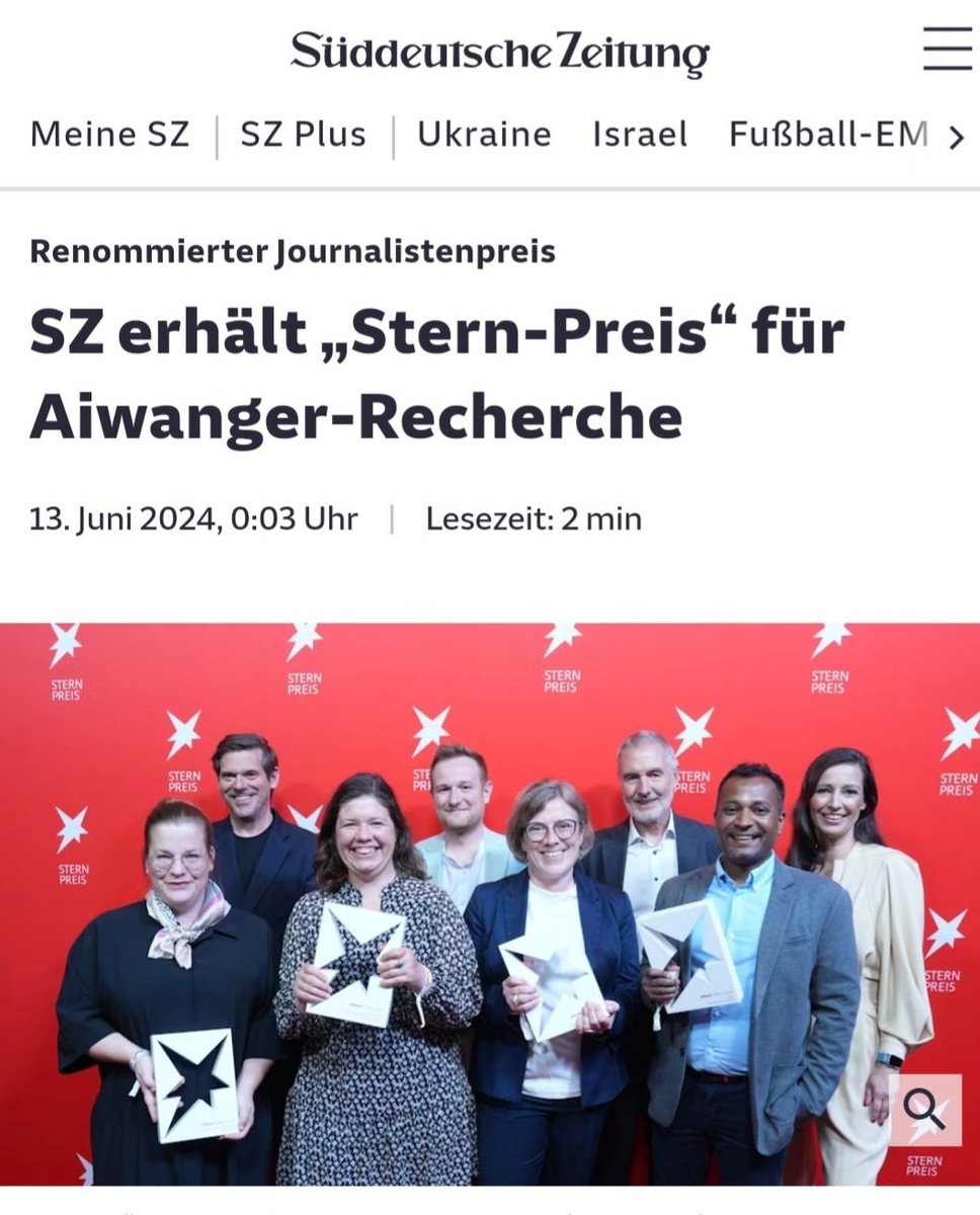 Eine Recherche, die eine Hexenjagd auf einen Politiker startete, wegen angeblich rechtsextremer Umtriebe, die über 35 Jahre her sind, kurz vor einer Wahl, den Freien Wählern einen riesigen Wahlerfolg bescherte, die SZ aber eigentlich das Gegenteil bezweckte, kriegt einen Preis 😳