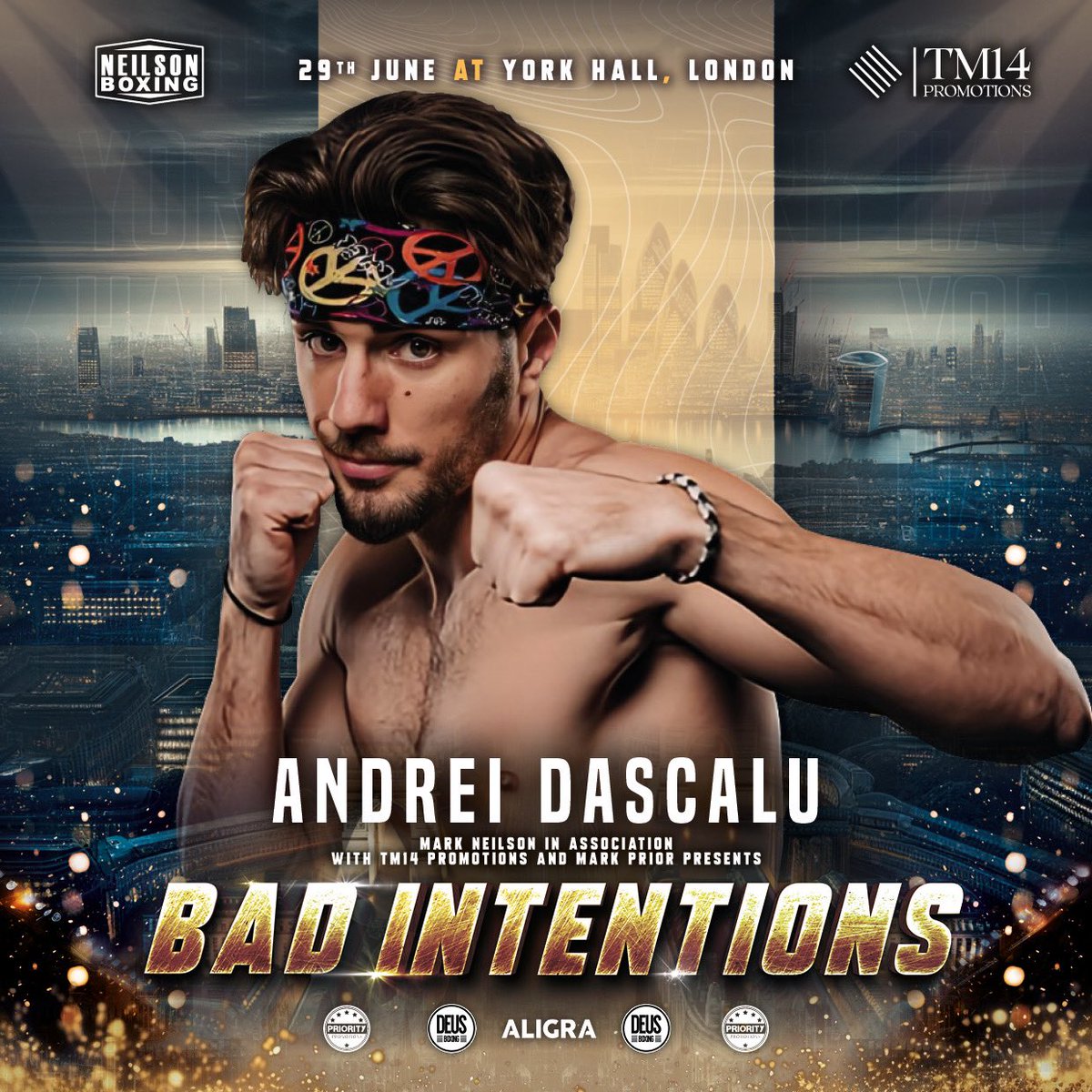 NeilsonBoxing's tweet image. Andrei Dascalu steps back in the ring in just TWO weeks time looking to go 11-0 👀🔥

You do not want to miss this one 🙌

🗓 Saturday 29th June 2024
🏟 York Hall, Bethnal Green
🎟 £60 Standard &amp;amp; Balcony / £100 Ringside

#BadIntentions #NeilsonBoxing #TM14Promotions