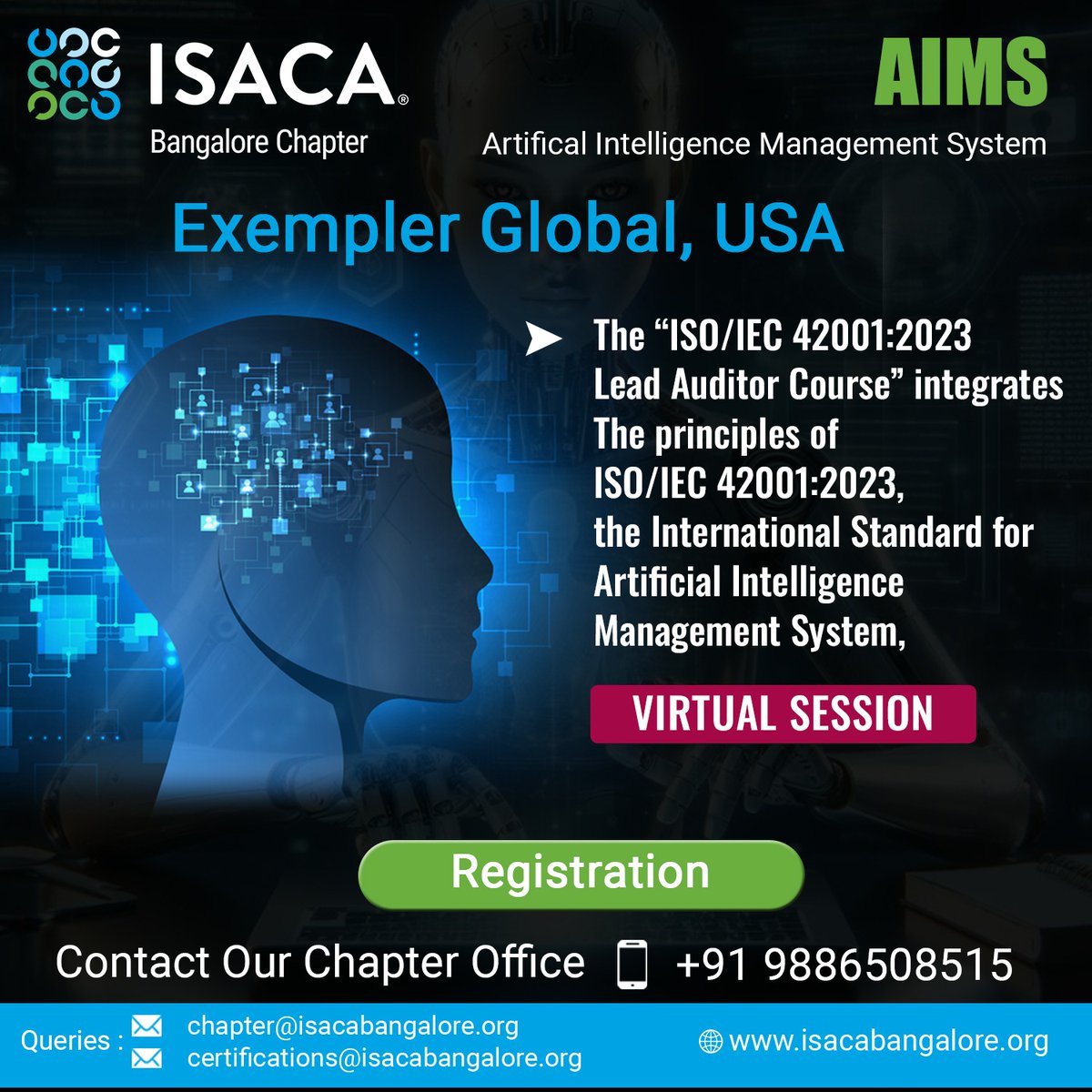 isacabc's tweet photo. Join our upcoming ISO/IEC 42001:2023 Lead Auditor Training Course and enhance your skills in auditing management systems. Invest in your professional development and stay ahead in the competitive job market. Register now to secure your spot! https://t.co/l215uM8TUl