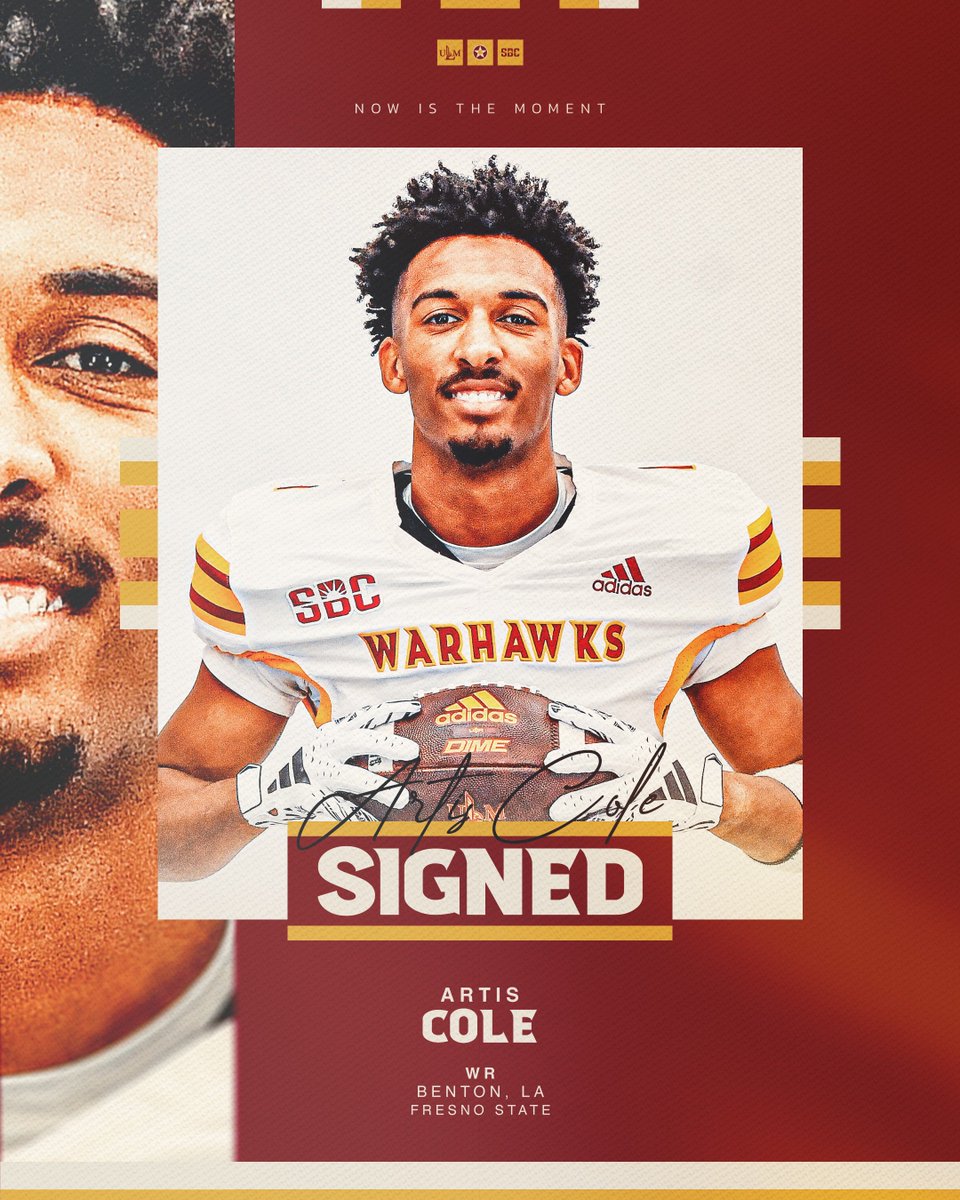 ✍️ 𝓢𝓘𝓖𝓝𝓔𝓓            

Welcome to the Warhawk family, <a href="/ColeArtis/">Artis Cole</a>!