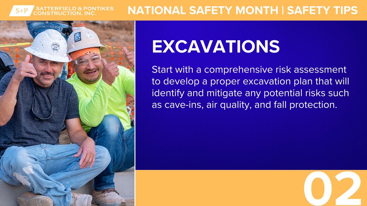 Excavations come in all shapes and sizes, but all require some form of protection. Starting with a comprehensive risk assessment we can develop a proper excavation plan that will identify and mitigate any potential risks. #nationalsafetymonth #construction #satpon