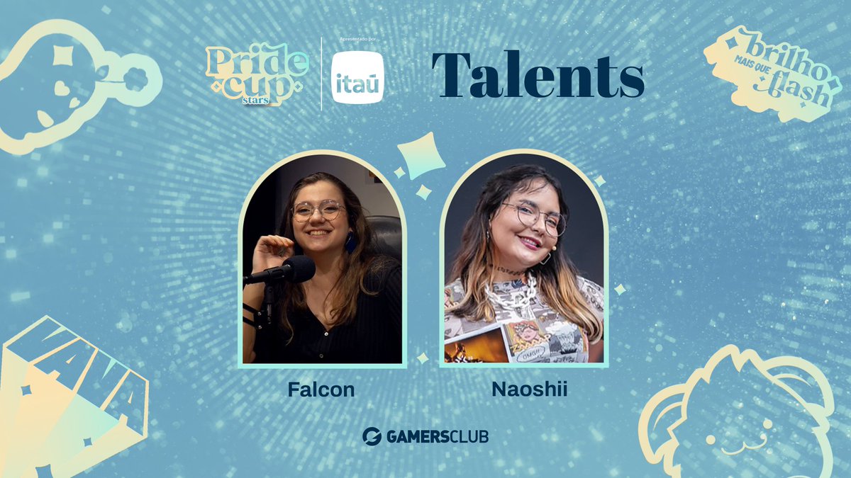 GamersClubVAL's tweet photo. Atenção: Conheçam as vozes MARAVILHOSAS que irão dar ainda mais emoção para a #PrideCupStars by @itau! 💫🌈
🎙@falconfhost como narradora e @Naoshii_ como analista de VALORANT
Já anota na agenda para não perder NADA. Espero vocês no sábado, às 16h! 🥰 https://t.co/dCuXxDu6DD