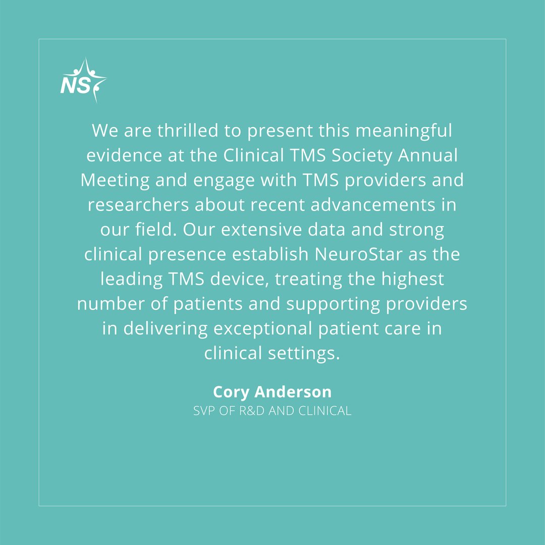TMSTherapy's tweet photo. At Neuronetics, we're dedicated to leading the evolution of best practices in TMS through our proprietary TrakStar® patient data management system. Learn more in our press release here https://t.co/v5OmRoLV3p 

#NeuroStarTMS #TMSTherapy #MentalHealthInnovation #ClinicalExcellence https://t.co/Mf6HJT7P9o