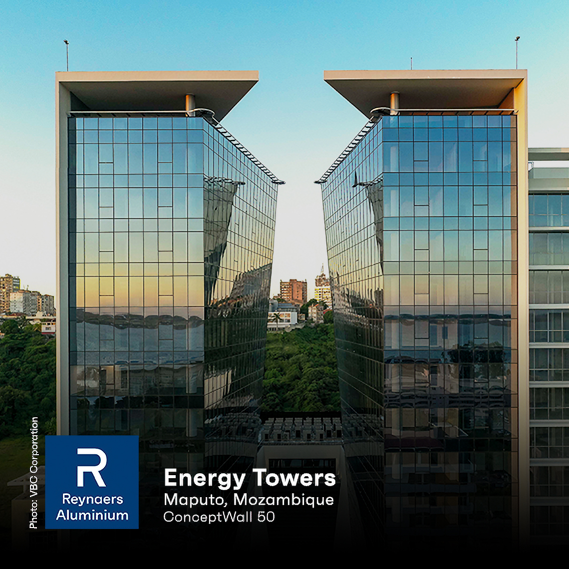 👊 La creatividad no conoce fronteras. Por ejemplo, Reynaers Aluminium Portugal terminó recientemente un fascinante proyecto de rascacielos en Mozambique, llamado Energy Towers, con fachadas  ConceptWall 50.

#ReynaersAluminium #Togetherforbetter #Aluminium #Architecture #Design