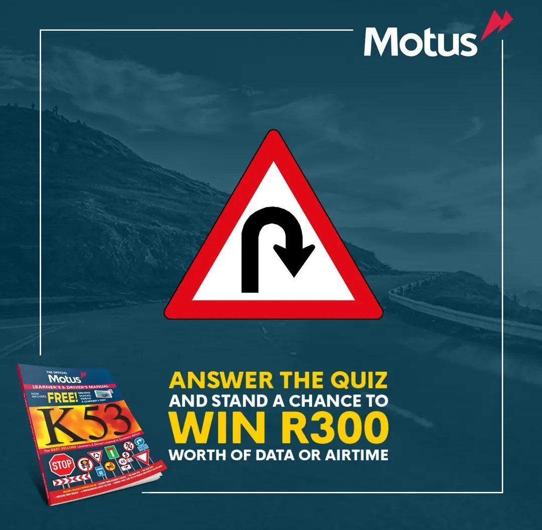 SafewaysK53's tweet photo. ⚡ANSWER, RETWEET &amp; LIKE To  WIN R300 airtime!⚡️

This sign warns you of:
a) A sloping road to the right
b) A sharp curve to the right
c) A hairpin bend to the right
d) None of the above

Don't forget to answer on our Instagram page for an additional entry 😉 https://t.co/iG2fEW31x0