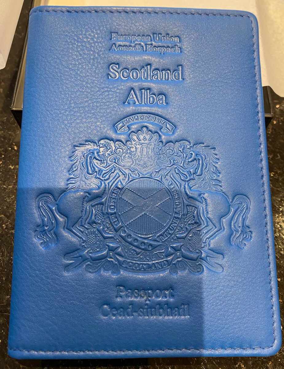 Follow us <a href="/iScotNews/">iScot Magazine</a> and retweet this message, you could be randomly chosen to win a boxed custom leather Scottish passport holder.  Winners chosen after every Scotland Game, or if Wee Dougie Ross gets himself drummed out the brownies!

What better way of presenting your