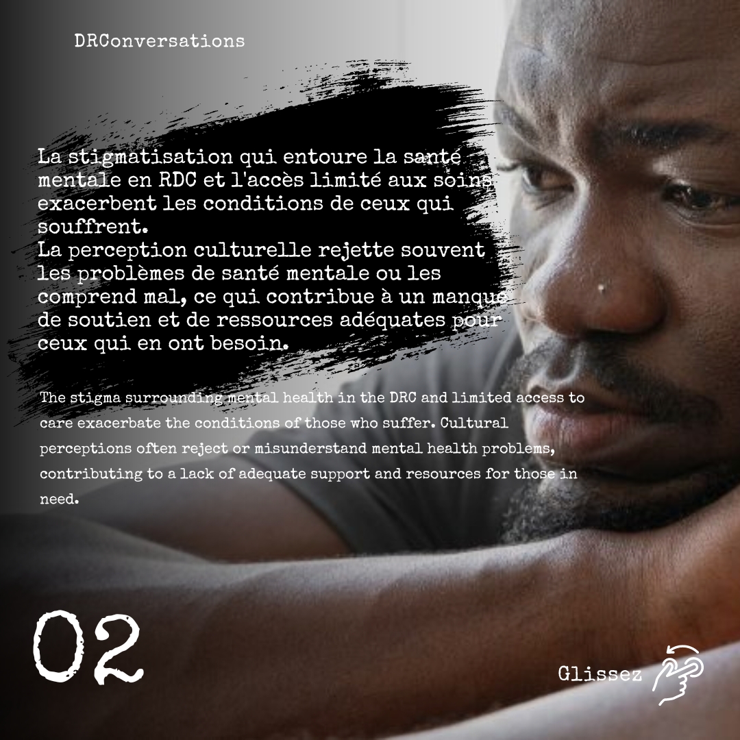 DRConversations's tweet photo. En République démocratique du Congo, la bataille contre la stigmatisation de la santé mentale se poursuit. Avec 10 % de la population souffrant de troubles mentaux.
#RDC #BreakTheStigma #drconversations #changingDrconversations #changingthenarrative https://t.co/zA6zPdrzm3