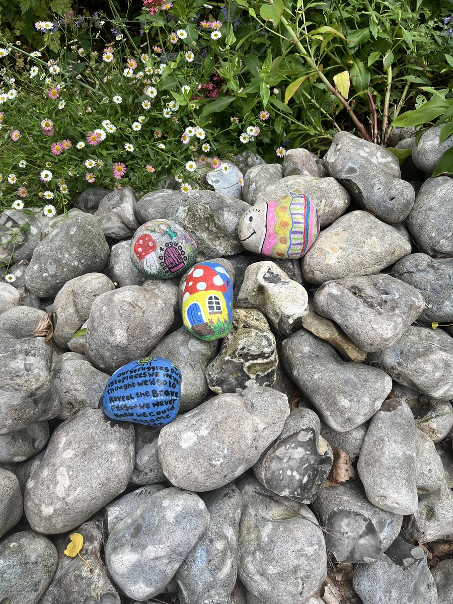 D10Nuh's tweet photo. Today some of our patient’s on D10 have been stone painting…
They look fantastic! We have placed them in the NUH Bridge garden where everyone can enjoy them while relaxing in the garden.
@nottmhospitals @Karawesley9 https://t.co/Upt6IJutDH