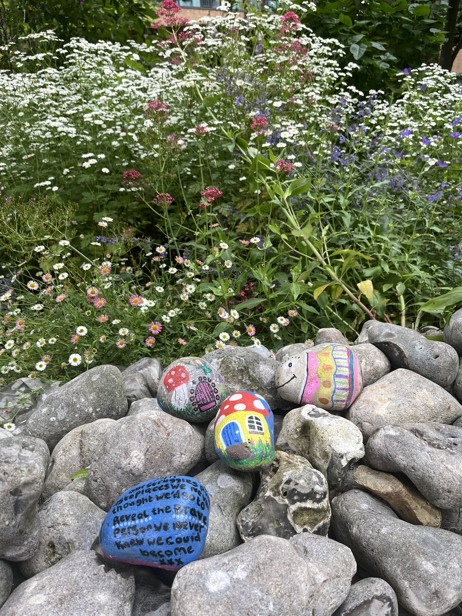 D10Nuh's tweet photo. Today some of our patient’s on D10 have been stone painting…
They look fantastic! We have placed them in the NUH Bridge garden where everyone can enjoy them while relaxing in the garden.
@nottmhospitals @Karawesley9 https://t.co/Upt6IJutDH