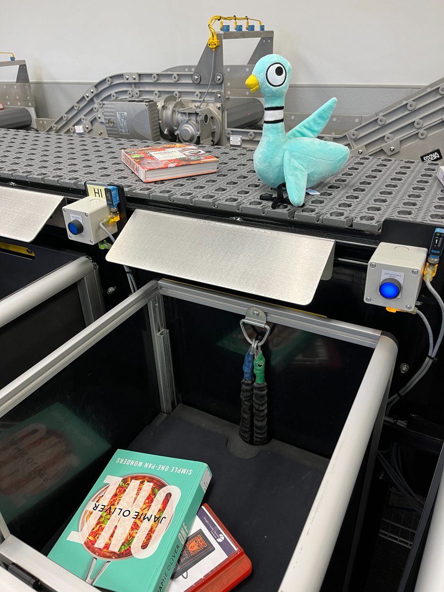 At the Lone Tree Branch of <a href="/DCLcolorado/">Douglas County Libraries</a>, @the_Pigeon got "treatment" for wing burn and went a little overboard helping out at the book return