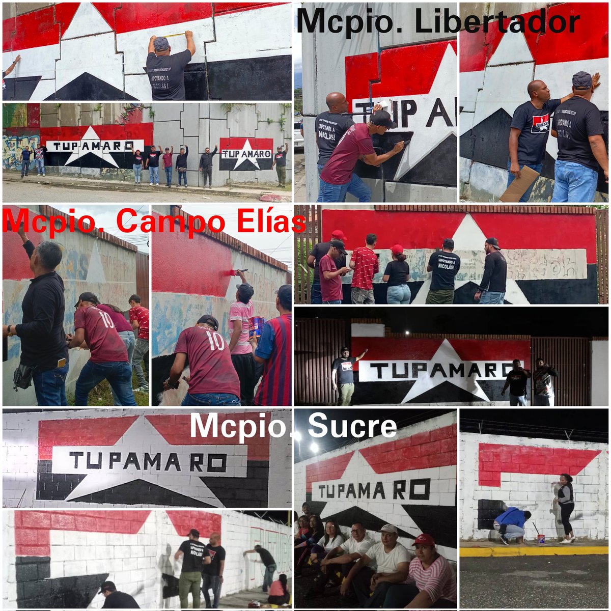TUPAMARO Mérida (@meridamrt2) on Twitter photo Con entusiasmo, alegría, el Bloque <a href="/Occidente_MRT/">Bloque Occidente MRT</a> "Ángel Tobias García" junto a la brigada Muralista continúan en Mérida #PintandoVictoria
¿Y LOS TUPAMARO DÓNDE ESTÁN?
¡APOYANDO A NICOLÁS!
Rumbo a la Victoria este #28Jul.
#VenezuelaPotencia Con entusiasmo, alegría, el Bloque <a href="/Occidente_MRT/">Bloque Occidente MRT</a> "Ángel Tobias García" junto a la brigada Muralista continúan en Mérida #PintandoVictoria
¿Y LOS TUPAMARO DÓNDE ESTÁN?
¡APOYANDO A NICOLÁS!
Rumbo a la Victoria este #28Jul.
#VenezuelaPotencia