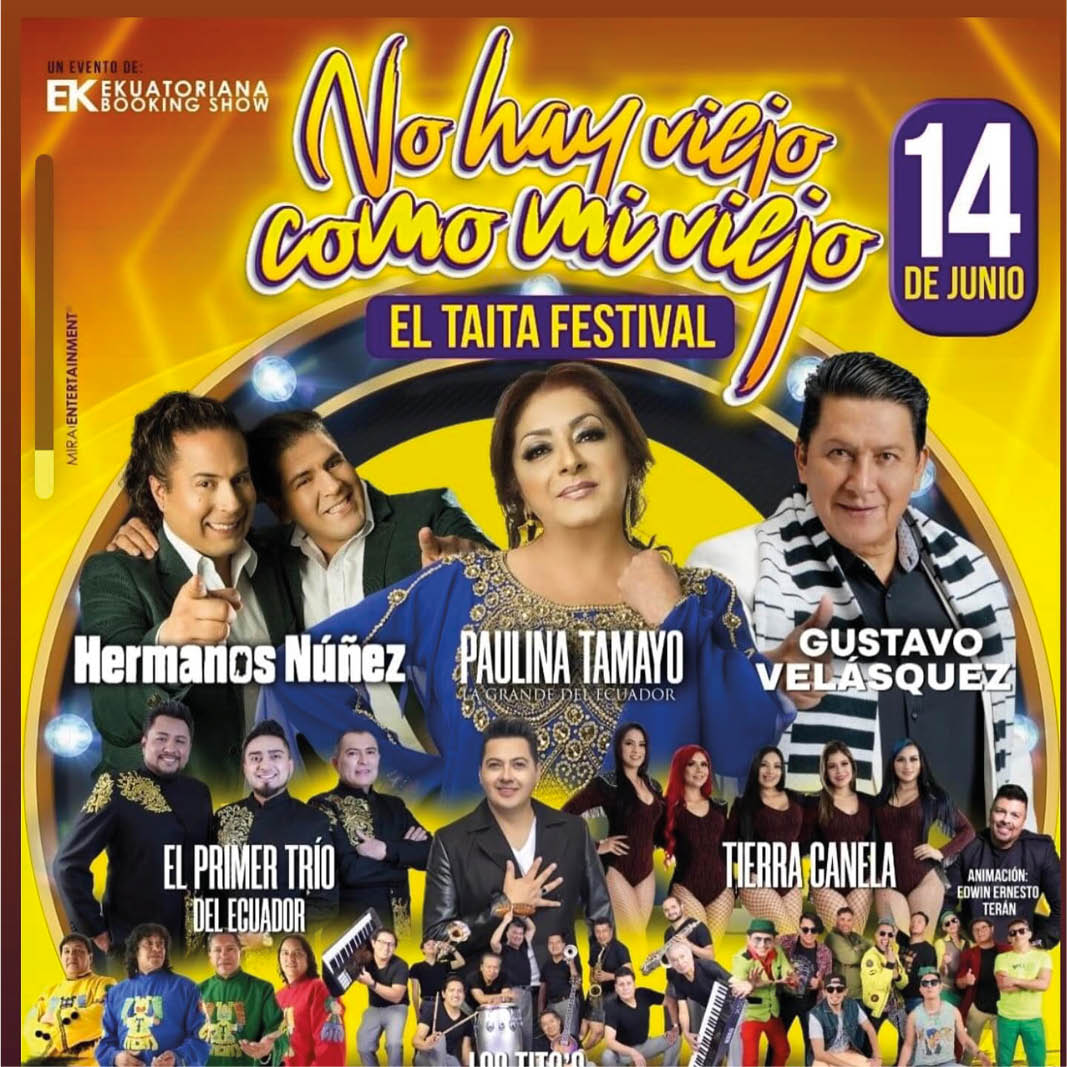 clickultura's tweet photo. Concierto para papá: No hay viejo como mi viejo, el Taita Festival
14 de junio, a las19:00, en el Centro de Exposiciones Quito, Av. Río Amazonas N34- 332 y Atahualpa, Quito.

#conciertosquito
#taitafestival

https://t.co/9fblF31ZRE https://t.co/50NMGTvahO