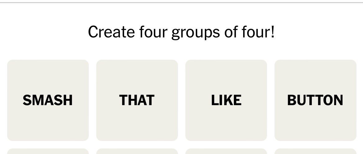 Wyllie121's tweet photo. @nytimes connections out here being an influencer now! https://t.co/LL4dbW4BXn