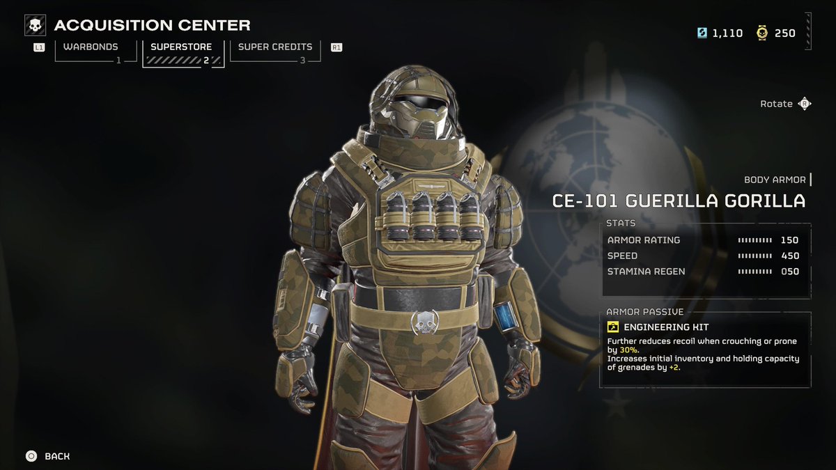 HelldiversAlert's tweet image. New superstore items