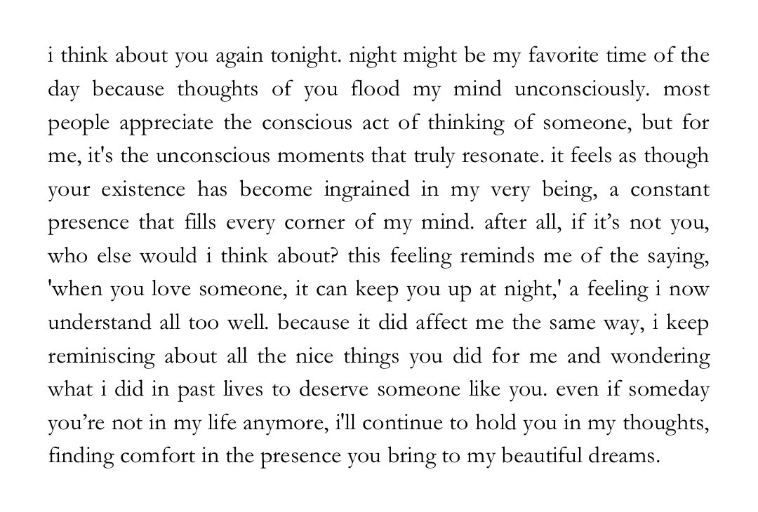 i think about you again tonight