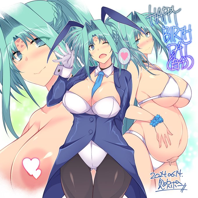 2024年度の自分の生誕記念絵。
何故か3カット描いてたんだぜ……
(ハートが無いバージョンは支援サイト等にて) 