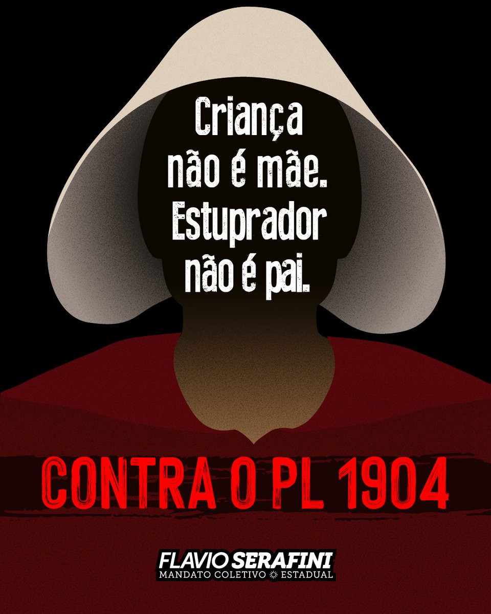 serafinipsol's tweet image. É o fim dos tempos... #CriançaNãoÉMae #PLdoEstupradorNão #PL1904Não #EstupradorNãoÉPai