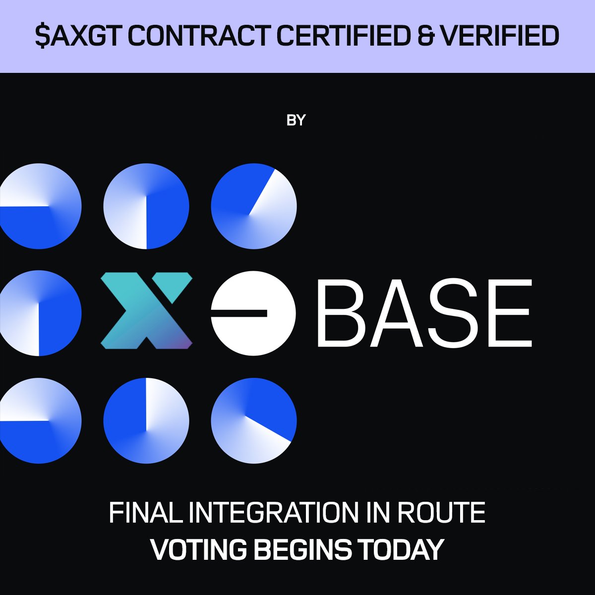 AxonDAO's tweet photo. $AXGT - $BASE CONTRACT:
@BaseScanHQ
https://t.co/AT5Kt41Ee8

Certified and verified - a lot of ❤towards @icedcool_eth and @base
