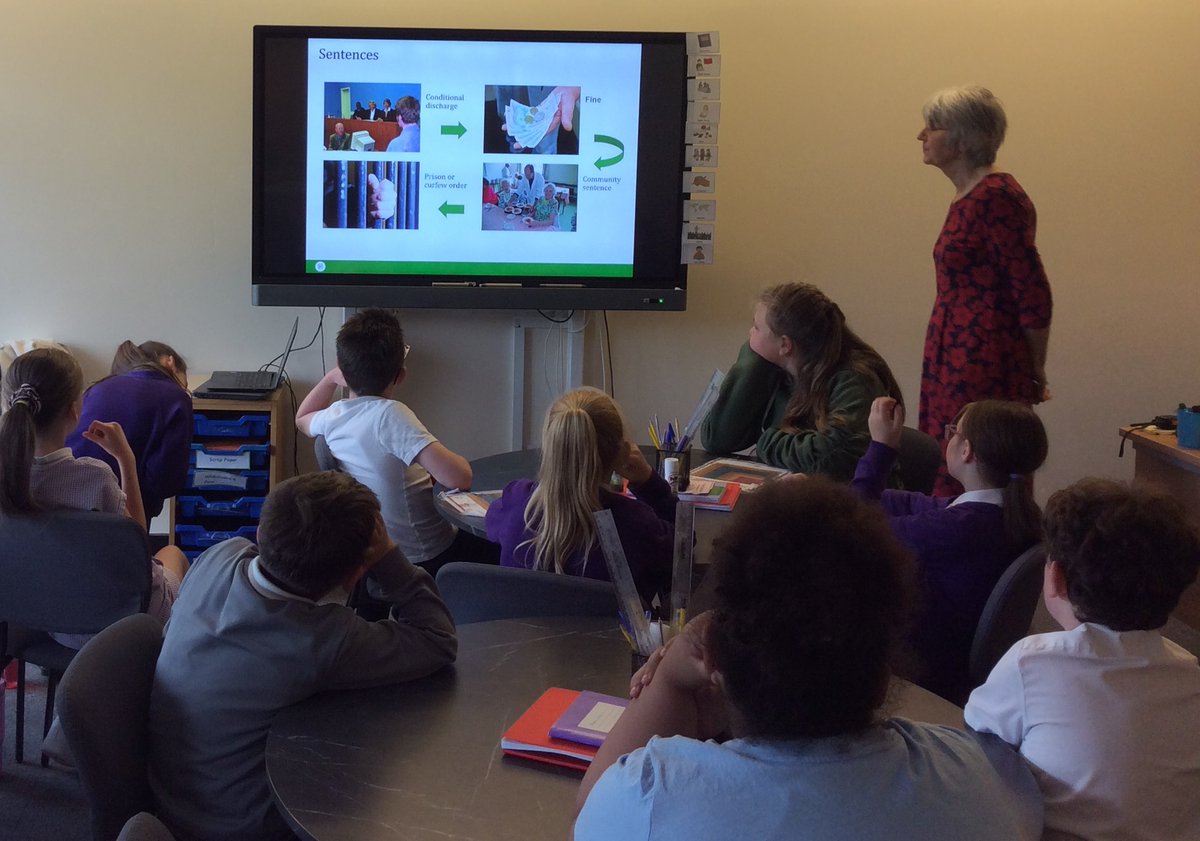 bwpy56's tweet photo. We got to hear a fantastic talk today from Magistrates In The Community. We learnt all about what it takes to become a Magistrate and the important work that they do. #BWPenrichment https://t.co/mLjyEuxmDH