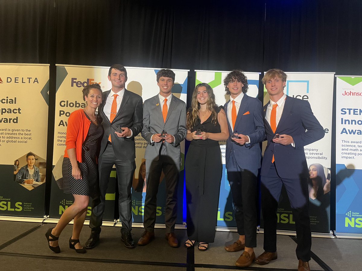 CareerTechHoov1's tweet photo. We are proud of our @nccsvikings who competed in @JAStudentSummit this week.Mission Monarch took home 3rd in this competition!Hoover has consistently earned a trip to this competition and won it multiple times!🏆 🏆 🏆 🏆 Congrats to students and teachers Mrs. Snider &amp; Mr. Bond. https://t.co/RbVdwhpMjO