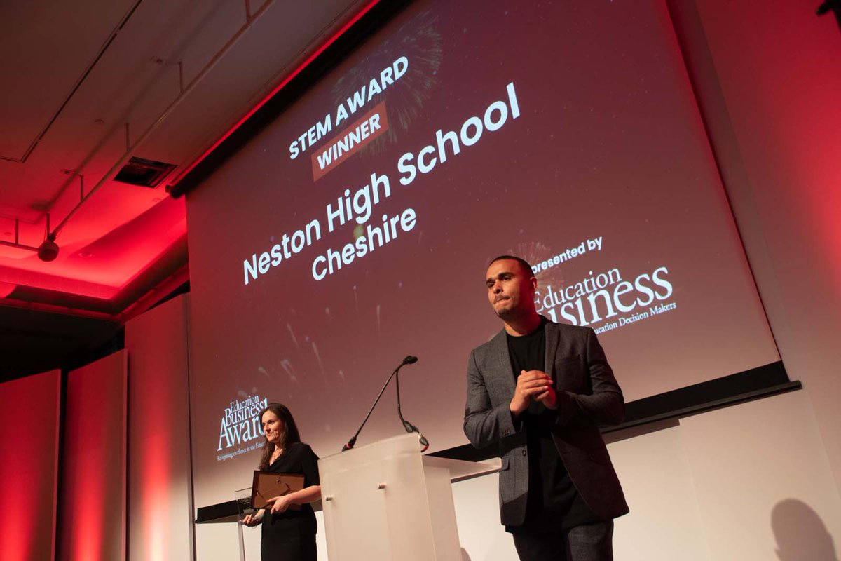 Neston High have won the STEM Award at the National Education Awards in London 🎉