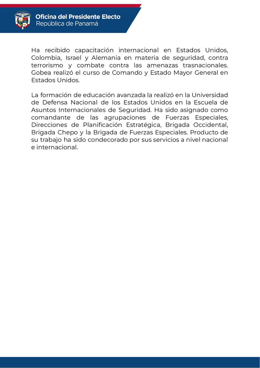 Presidencia de la República de Panamá (@presidenciapma) on Twitter photo 