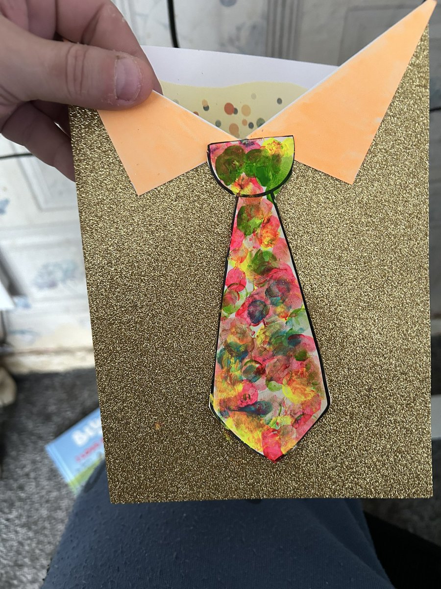 So I just got in from work and my son hands me this I melted proud dad moments