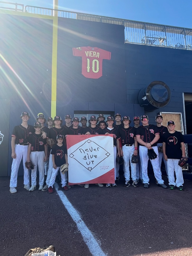 Today, we welcome the home team of our friend &amp; teammate <a href="/josiahdviera/">JosiahViera/baseball</a>, Tri Valley, to the Class 2A <a href="/PIAASports/">PIAA</a> baseball title game today as they face Bald Eagle Area.

The team honored Josiah in front of his retired number 10 in right field before the game.

#NeverGiveUp