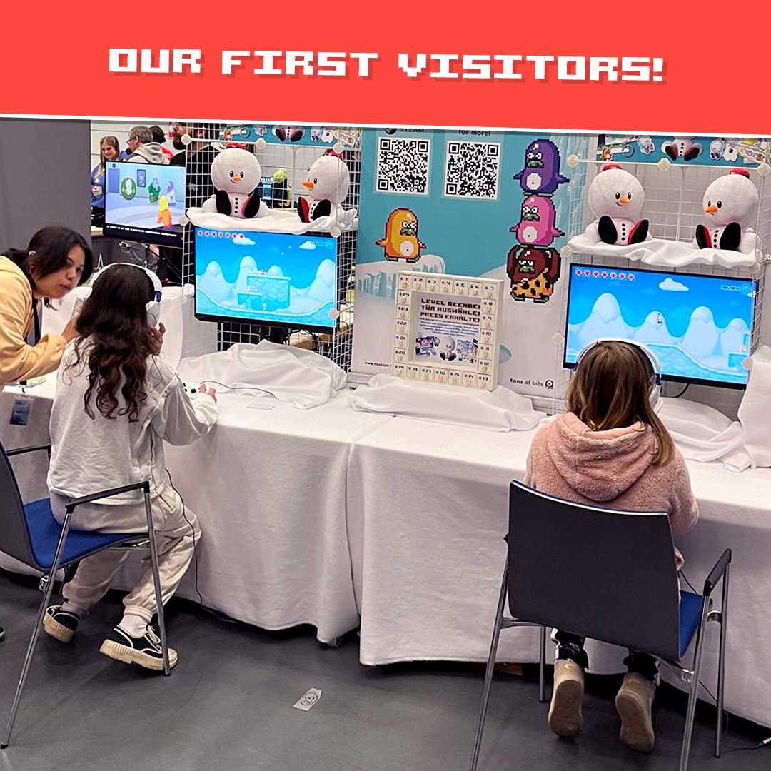 tons_of_bits's tweet photo. Back at the start of May we were at the LFG-Con and showed off Mission in Snowdriftland ❄️
But there's more… can you guess where we'll be next? Make your guesses in the comments⬇️
More infos soon 🤭 #LFGCon #MissionInSnowdriftland #tonsofbits #retrospective #gamingconvention https://t.co/msGOkyYK47