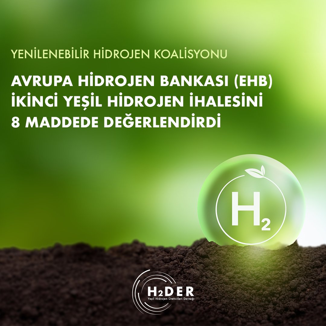 h2derofficial's tweet photo. Yenilenebilir Hidrojen Koalisyonu, EHB ikinci ihalesi için 8 maddelik değerlendirme ve önerilerde bulundu.
#H2DER #YeşilHidrojen #YeşilHidrojenGelecektir #YeşilHidrojenÜreticileriDerneği https://t.co/YnZrmmw5i8