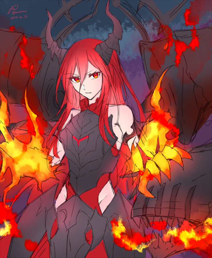 mzroas's tweet photo. 賜炎の咎姫 https://t.co/BfGYvSv3ql