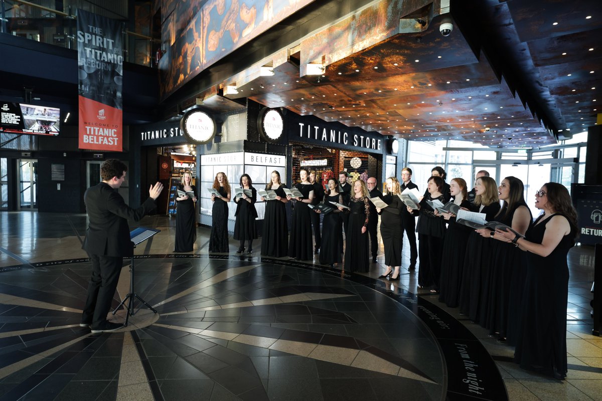 caeciliana's tweet photo. Join us this Sat or Sun in @TitanicBelfast for "Some Distant Shore".

We'll present a moving programme of sacred, secular &amp; traditional music, transporting the audience on an emotional and physical journey across 3 spaces in this iconic building

Book now:
https://t.co/WsemY3zA9B https://t.co/RhPp0lF4gY