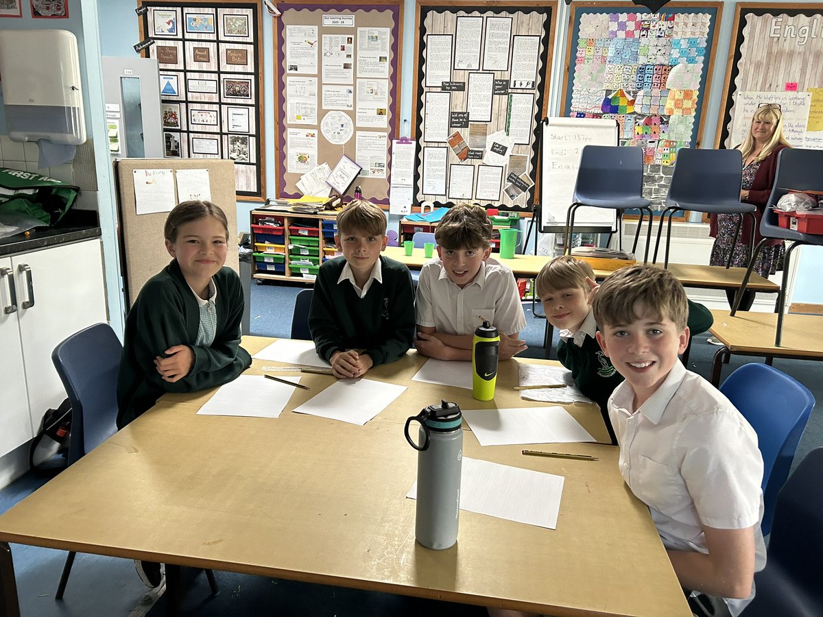 The year 6 maths teams are ready for the Maths Challenge. Good luck teams.
@Hertsmaths