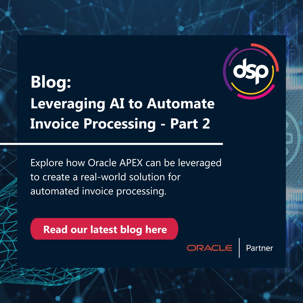 This is the second blog of the series on leveraging AI to automate invoice processing. It brings in Oracle APEX and reviews the solution from the perspective of users, the strategic enhancements, and the practicalities of the approach. Read now: bit.ly/4c4tSEs

#orclapex