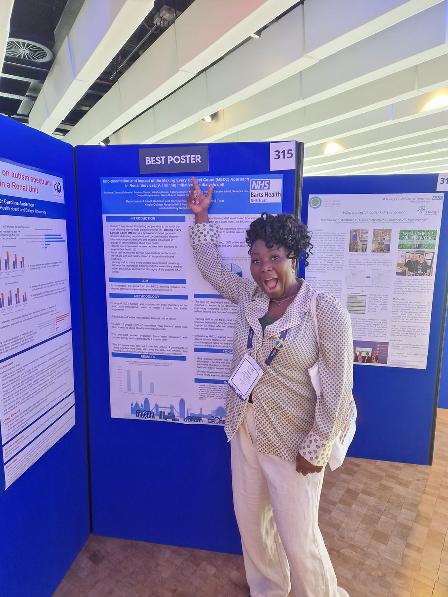 Well done Tadala - best poster in the group - don't look so surprised! #UKKW 2024