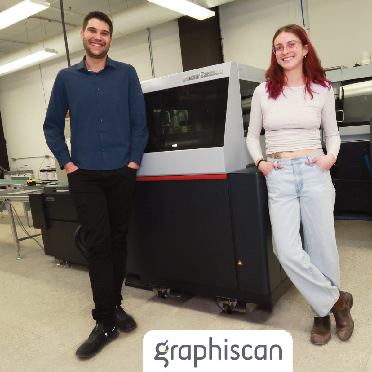 standard_finish's tweet photo. Graphiscan partnered with Standard & RM Machinery to install a new automated #bookbinding solution from @horizon_finish that easily switches between softcover book production & prepping book blocks for #casebinding.
Read more of their success story: https://t.co/cnqA1jXLhe https://t.co/QYranLnIBw