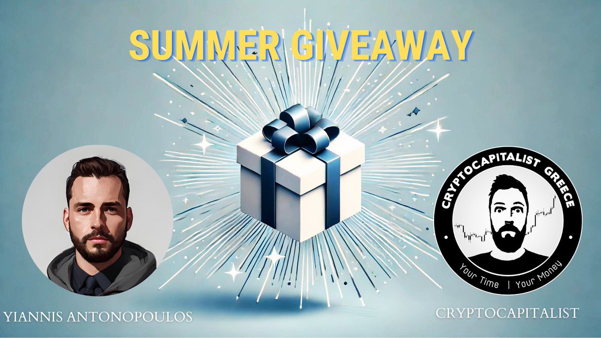 🚨Προσοχή, καλοκαιρινό Giveaway!

💎Σε συνεργασία με <a href="/C_Capitalist/">CryptoCapitalist</a>, δίνουμε 150Usdt σε 3 τυχερούς!
✅Follow <a href="/_antonopoulos/">Yiannis Antonopoulos 🏛</a> &amp; <a href="/C_Capitalist/">CryptoCapitalist</a>
✅Like + Retweet
✅Tag 2 Friends

🏆Το τυχερό σχόλιο θα μοιραστεί το έπαθλο με τα 2 tags|3x50$

🎁Η Κλήρωση θα γίνει Live, Τετάρτη 19/6
🔥LFG