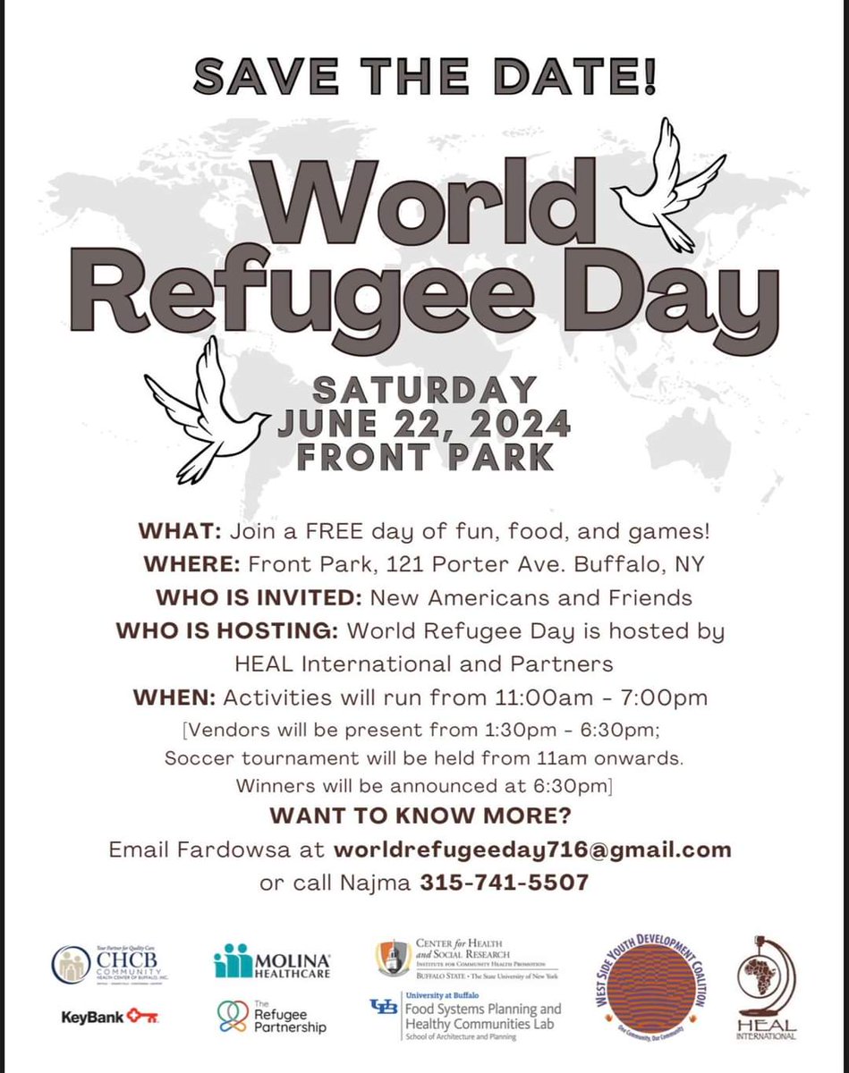 Event alert: Our partners are hosting World Refugee Day celebration on Saturday June 22, 2024. Join us!