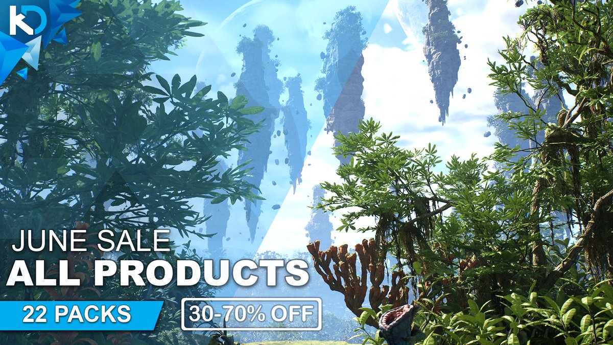 kimmokaunela's tweet photo. June sale is on! ALL of KK Design #UEmarketplace products are on 30% - 70% sale. This event last from June 13 through Thursday, June 20. https://t.co/aou5tuCSDm #UE5 #UE4 https://t.co/ejcnoah38V