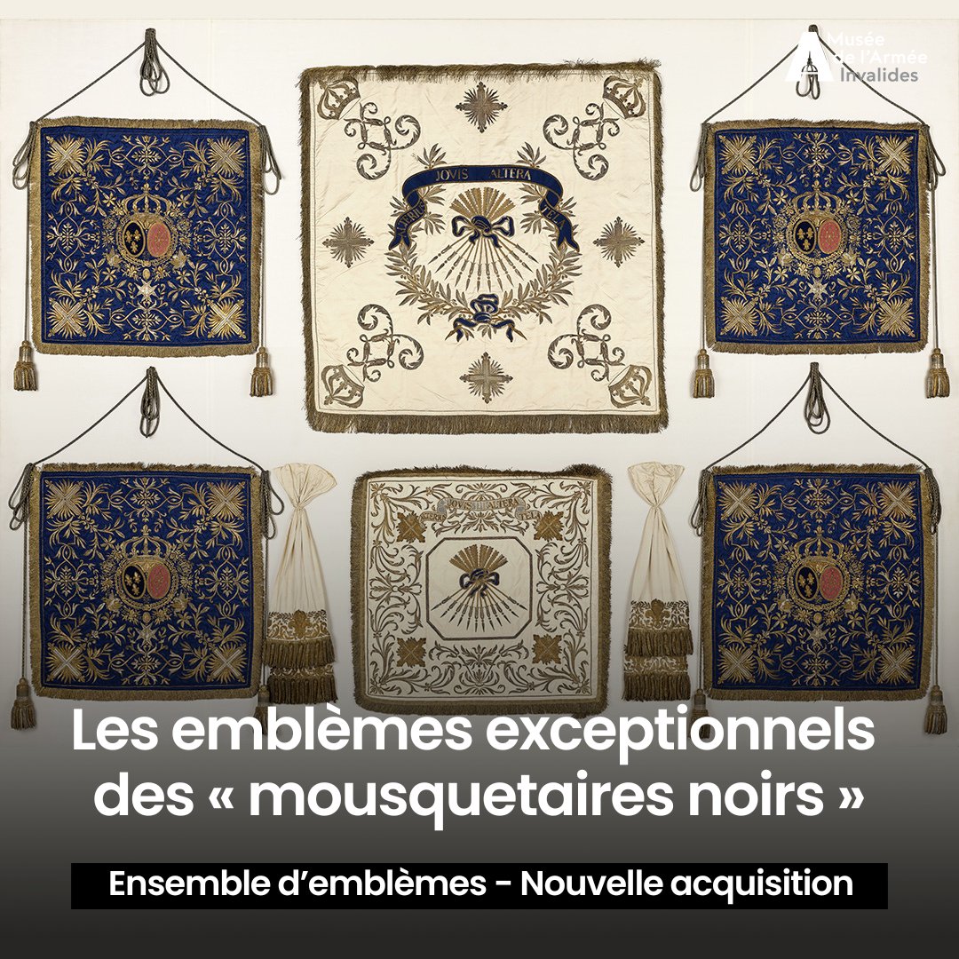 [#acquisition] Le musée de l’Armée a réalisé une exceptionnelle acquisition : des emblèmes des mousquetaires du roi Louis XVIII, en parfait état de conservation.

Plus d'informations : urlr.me/Gh3J7