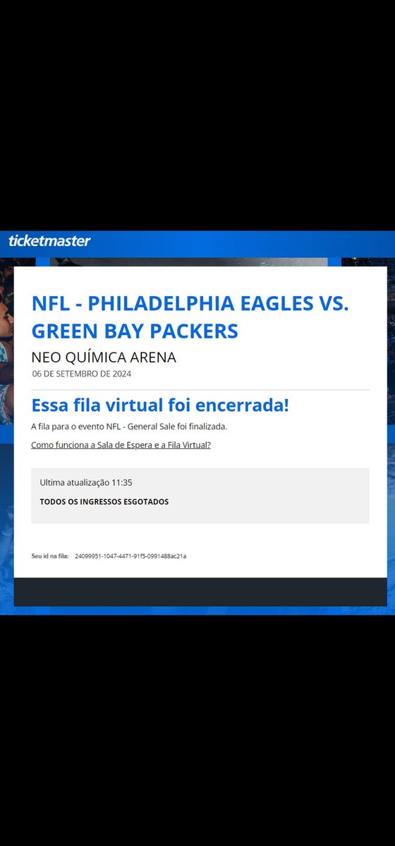 gamabruno's tweet photo. @TicketmasterBR @NFLBrasil @xpinvestimentos 🤡 que sucesso @NFLBrasil @Ticketmasterbr @xpinvestimentos . Simbora pros EUA mesmo. #nfl #nflnobrasil @ESPNBrasil @_FNARDINI @CurtiAntony https://t.co/8DFR7Njq58