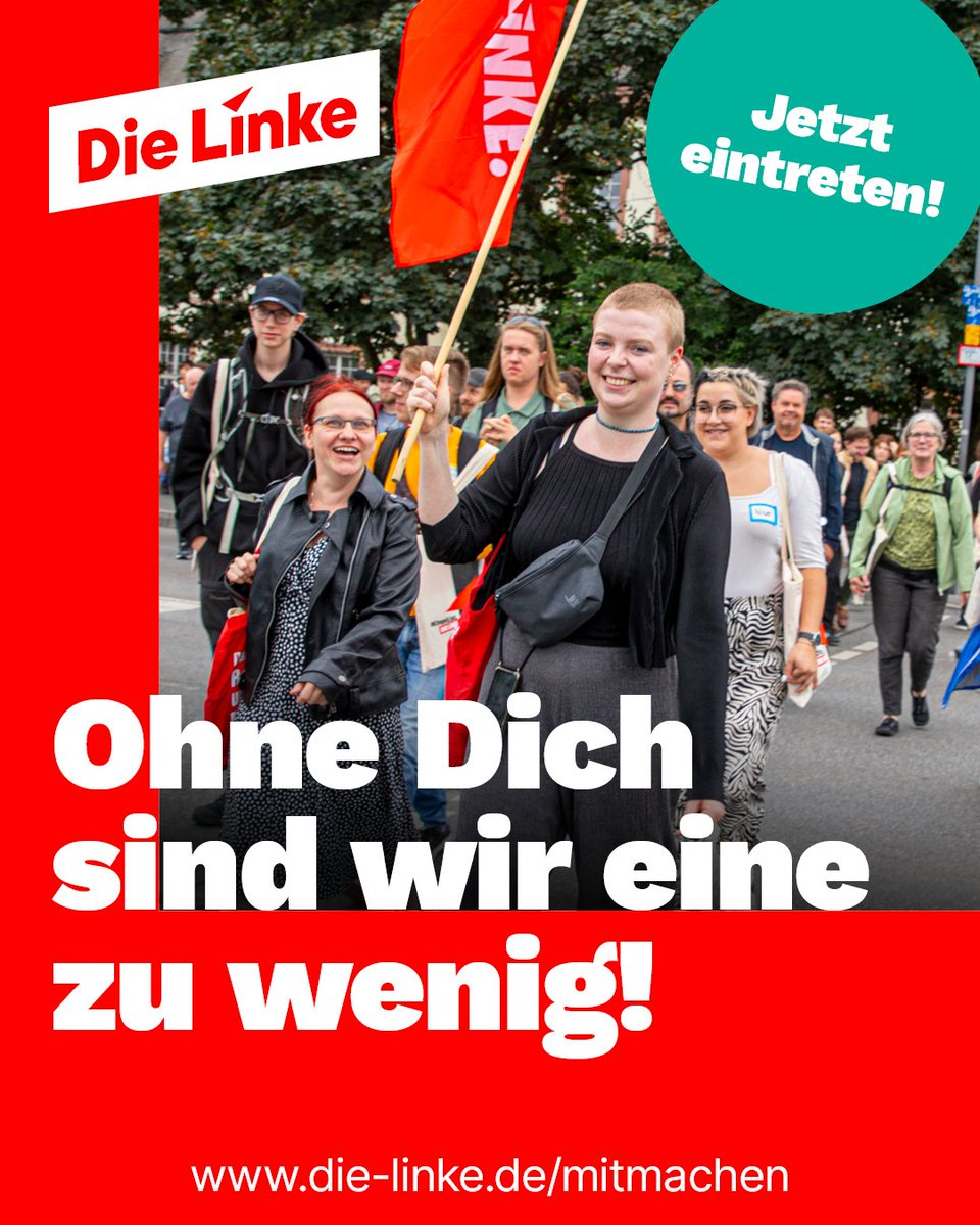 Viele Menschen sind besorgt wegen dem Rechtsruck in unserem Land. Jetzt ist es umso wichtiger, dass wir uns organisieren und solidarisch für eine bessere Zukunft kämpfen. Lass uns das gemeinsam tun: Jetzt eintreten!👉 die-linke.de/mitmachen