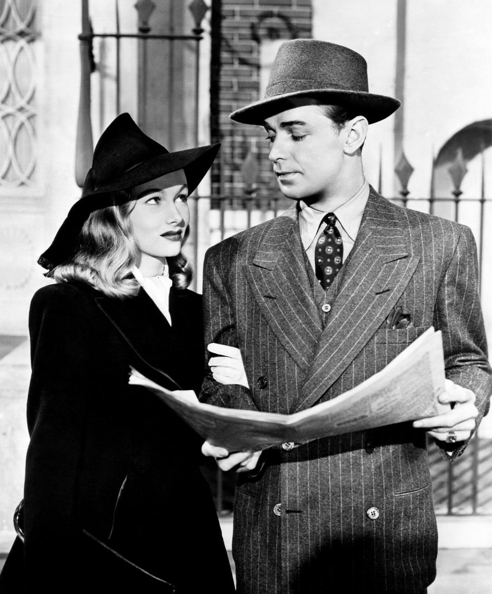 ridethepastlane's tweet image. Veronica Lake and Alan Ladd starred in The Glass Key (1942)